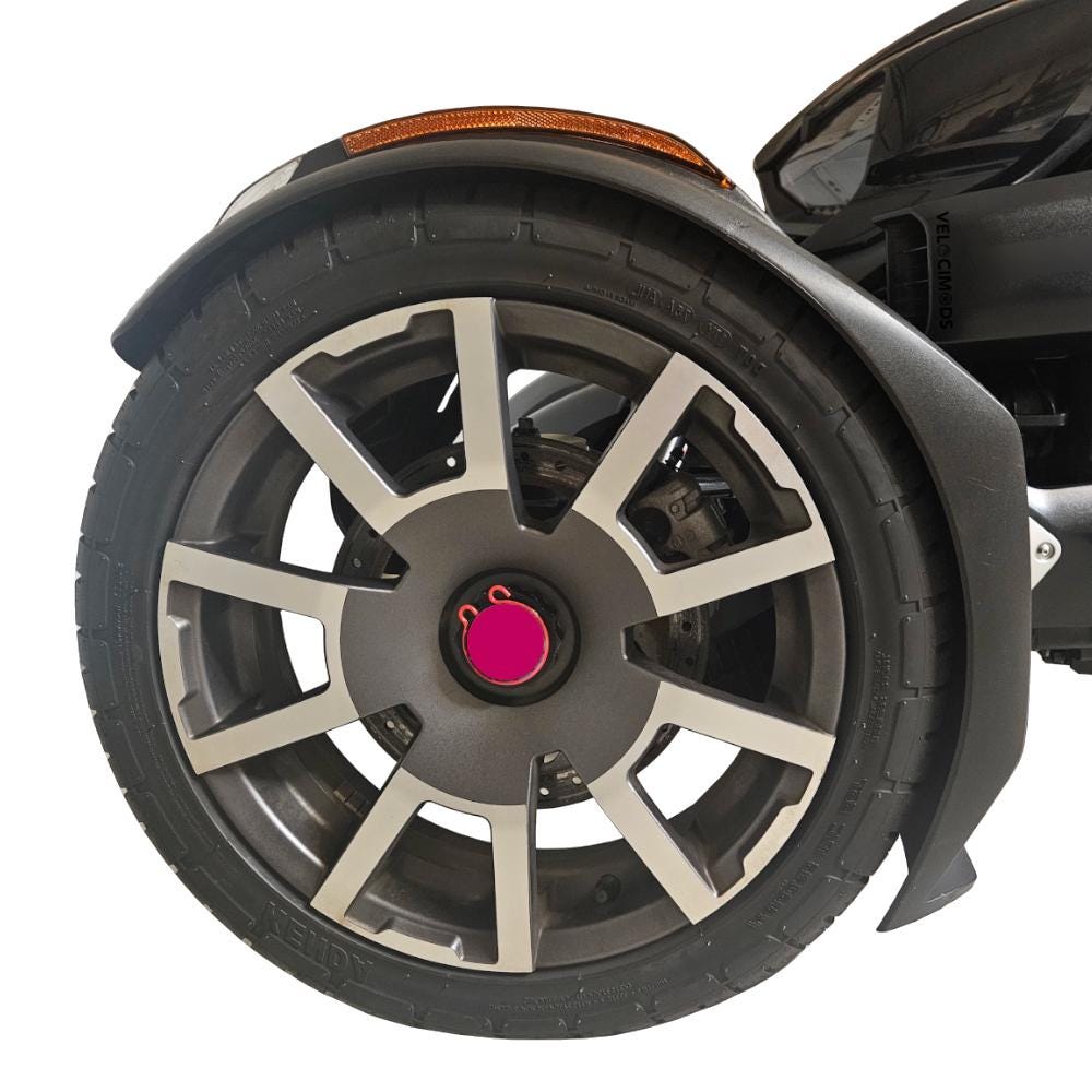 WHEEL CAPS for Can-Am Ryker | Custom Accessory Mod for All BRP Ryker Models 600 900 Ace Rally Sport | Trike Accessories | VelociMods