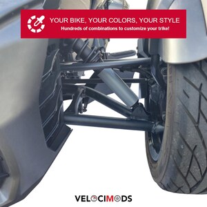 CAN-AM SPYDER stötdämparskydd | Främre fjädringsskydd | Tillbehör i specialfärg för BrP Trike F3 F3L F3S och F3T | Anpassade cykeldelar bild 3