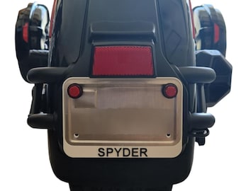 CAN-AM SPYDER License Plate Frame | Tag Protector | Custom Color Accessories For BrP Trike | Customized Bike Parts | VelociMods