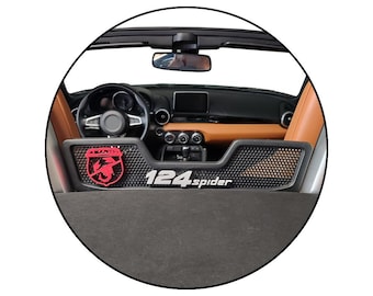 WIND DEFLECTOR ACCENT for Fiat 124 Spider | Custom Color Accessories Logo Emblem | VelociMods