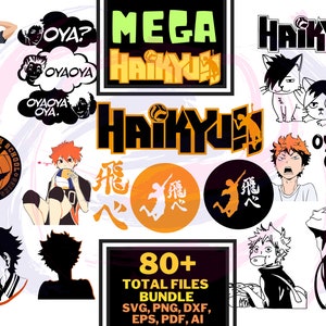 Haikyuu Svg, Anime Svg, Manga Svg, Japanese Svg, Anime Lover Svg, file for  cricut, Anime svg, png, eps, dxf digital download