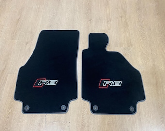 R.H.D Floor Car Mat For Audi R8 Type 42 2006-2015 , Embroidery Logo , Free Shipping , Set of 2 , Production to Order