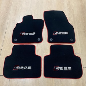 Autovloermat voor Audi RS Q3 2019-2024 F3 Sportback, geborduurd logo, gratis verzending, set van 4, productie op bestelling