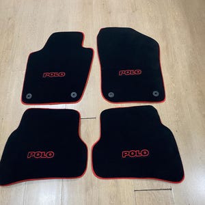 Floor Car Mat For Volkswagen Polo 6R 2009-2017 , Embroidery Logo , Free Shipping , Set of 4 , Production to Order