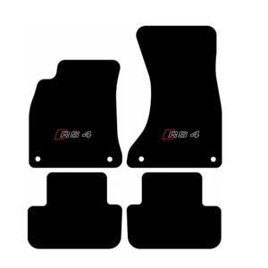 Autovloermat voor Audi A4, RS4 Alle modellen, Borduurlogo, Gratis verzending, Set van 4, Productie op bestelling