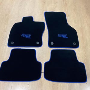 Floor Car Mat For Volkswagen Golf 8 R 2021-2024 , Embroidery Logo , Free Shipping , Set of 4 , Production to Order