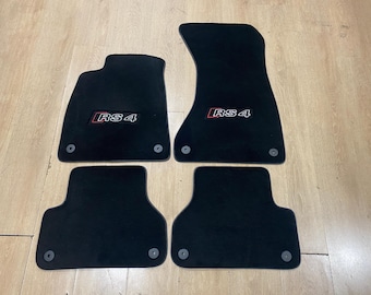 Floor Car Mat For Audi A4 , RS4 All Model , Embroidery Logo , Free Shipping , Set of 4 , Production to Order