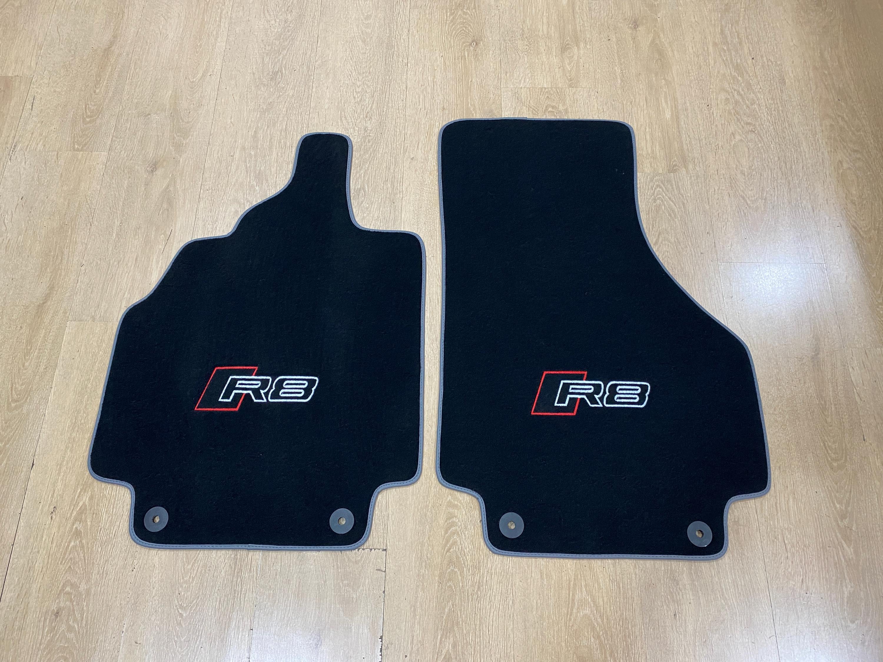 Floor Car Mat For Audi R8 Type 42 2006-2015 , Embroidery Logo , Free Shipping , Set of 2 , Production to Order