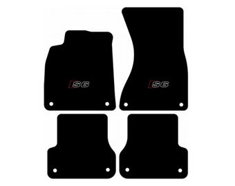 Alfombrillas para el suelo del coche para Audi A6, S6, todos los modelos, logotipo bordado, envío gratuito, juego de 4, producción a pedido
