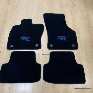 Floor Car Mat For Volkswagen Golf 8 R 2021-2024 , Embroidery Logo , Free Shipping , Set of 4 , Production to Order