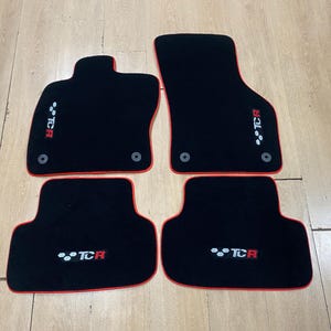 Floor Car Mat For Volkswagen Golf 8 TCR 2021-2024 , Embroidery Logo , Free Shipping , Set of 4 , Production to Order