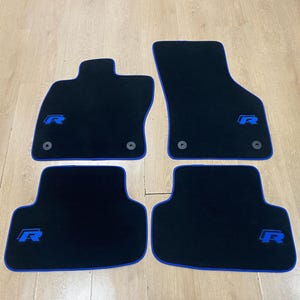 Autovloermat voor Golf Mk7, geborduurd logo, gratis verzending, set van 4, productie op bestelling!