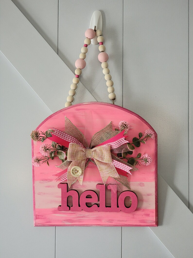 Home Decor Hello Sign Etsy