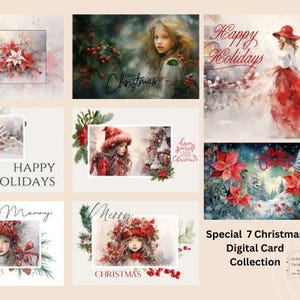 Lleve el espíritu festivo a sus proyectos de arte y manualidades con nuestras hermosas tarjetas navideñas diseñadas digitalmente, tarjetas navideñas DIY.