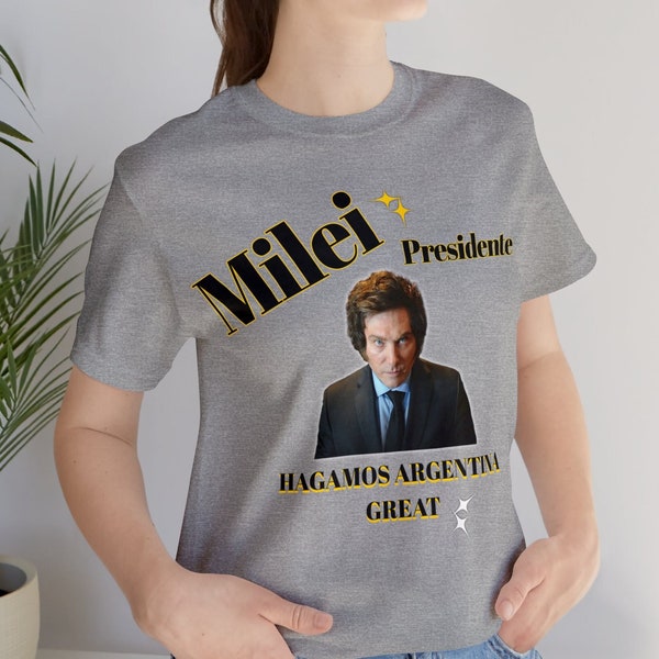 Milei Presidente, Milei t-shirt for gift, Milei shirt for him, Milei Argentina, Milei Camisa, El Peluca Milei Presidente  Argentina Camisa