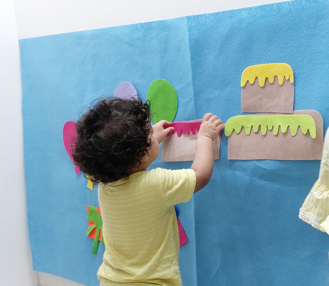 Birthday Felt Board /party Felt Board // Birthday Deco Felt Board