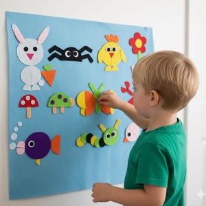 Pattern for geometric shapes felt board // instanat download // montessori activity // preschool activity // at home learning // PDF file