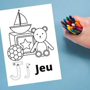L'alphabet imprimables ページ à colorier pour les enfants // 瞬時に説明 // imprimer à la maison // 26 ページ à colorier