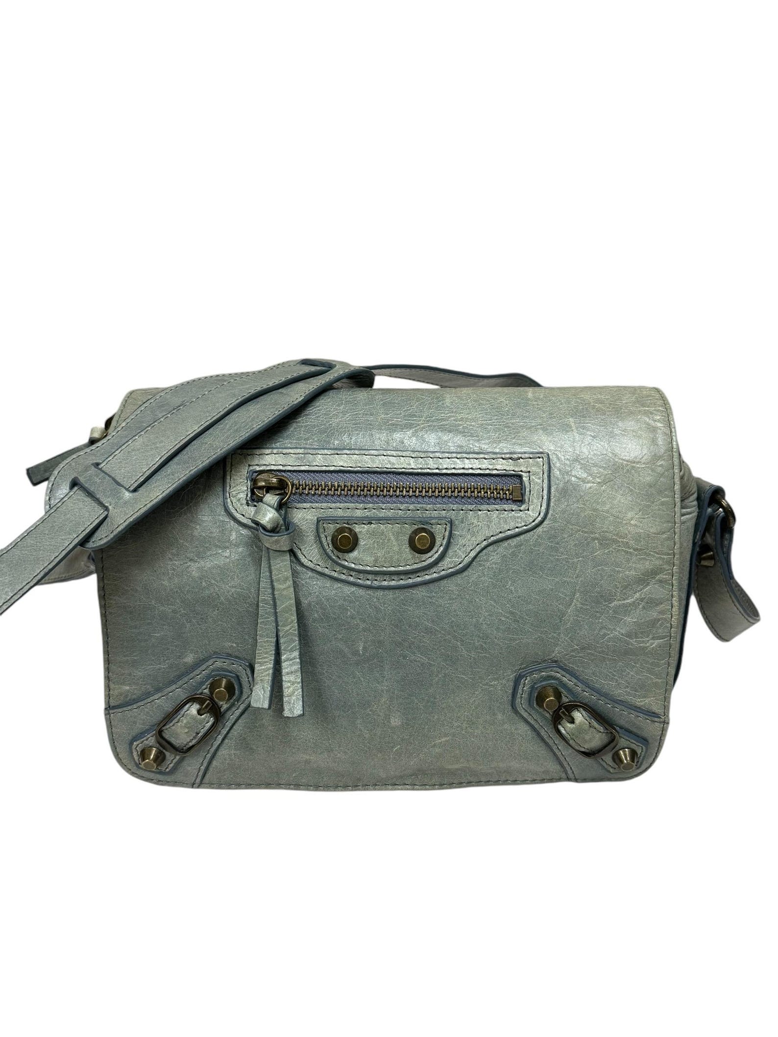 Balenciaga Beige Calf Leather Bos Taurus Shoulder Bag