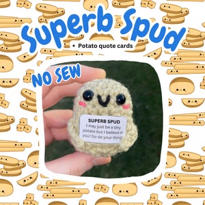 Superb Spud Häkelanleitung - Sofort Download PDF - 100% handgemacht. Anfängerfreundlich. Geschenkideen. Positiv Kartoffel