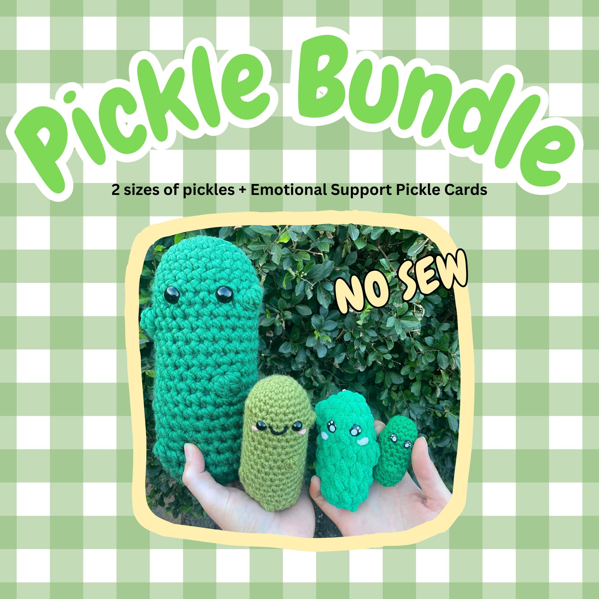 32 Pickle Crochet Patterns for Amigurumi, Keychains, Ornaments, and Plushies 16 Crochet Pickle Pattern Bundle