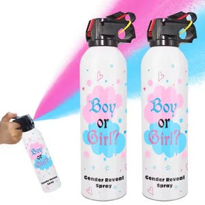 2 x Gender Reveal Extinguisher Color Blaster Pink or Blue Gender Reveal Party Non-Toxic Powder (2 pack)