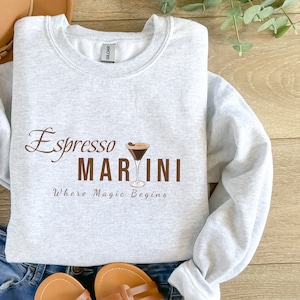 Espresso Martini Sweatshirt, Cocktail and Social Club Sweatshirt, Tini Time Sweatshirt, Girls Trip shirt, Bartender gift