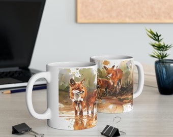 Exotic Dhole Mug | Elevate Your Morning Brew with Adorable Dhole Designs for Wildlife Enthusiasts