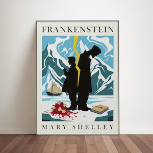 Frankenstein Poster: Matisse Inspired Mary Shelley Art Print