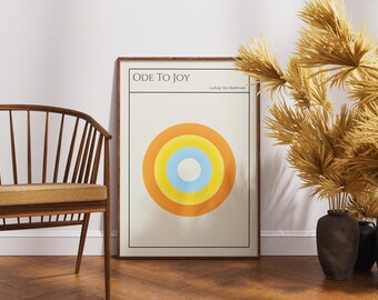 Ode to Joy Poster: Ludwig Van Beethoven Abstract Art - Etsy