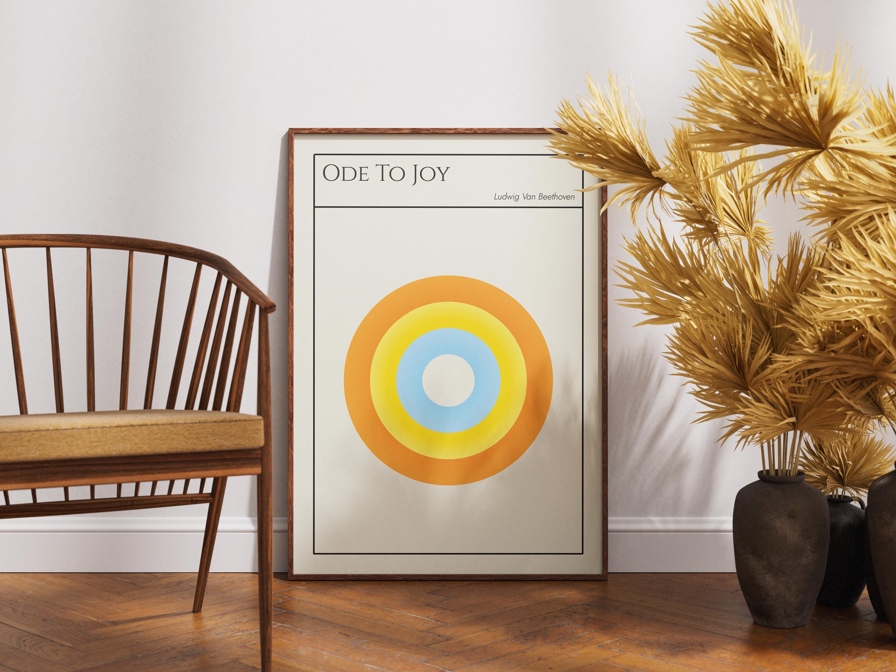 Ode to Joy Premium Poster or Canvas. Ludwig Van Beethoven
