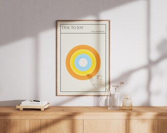 Ode to Joy Poster: Ludwig Van Beethoven Abstract Art - Etsy