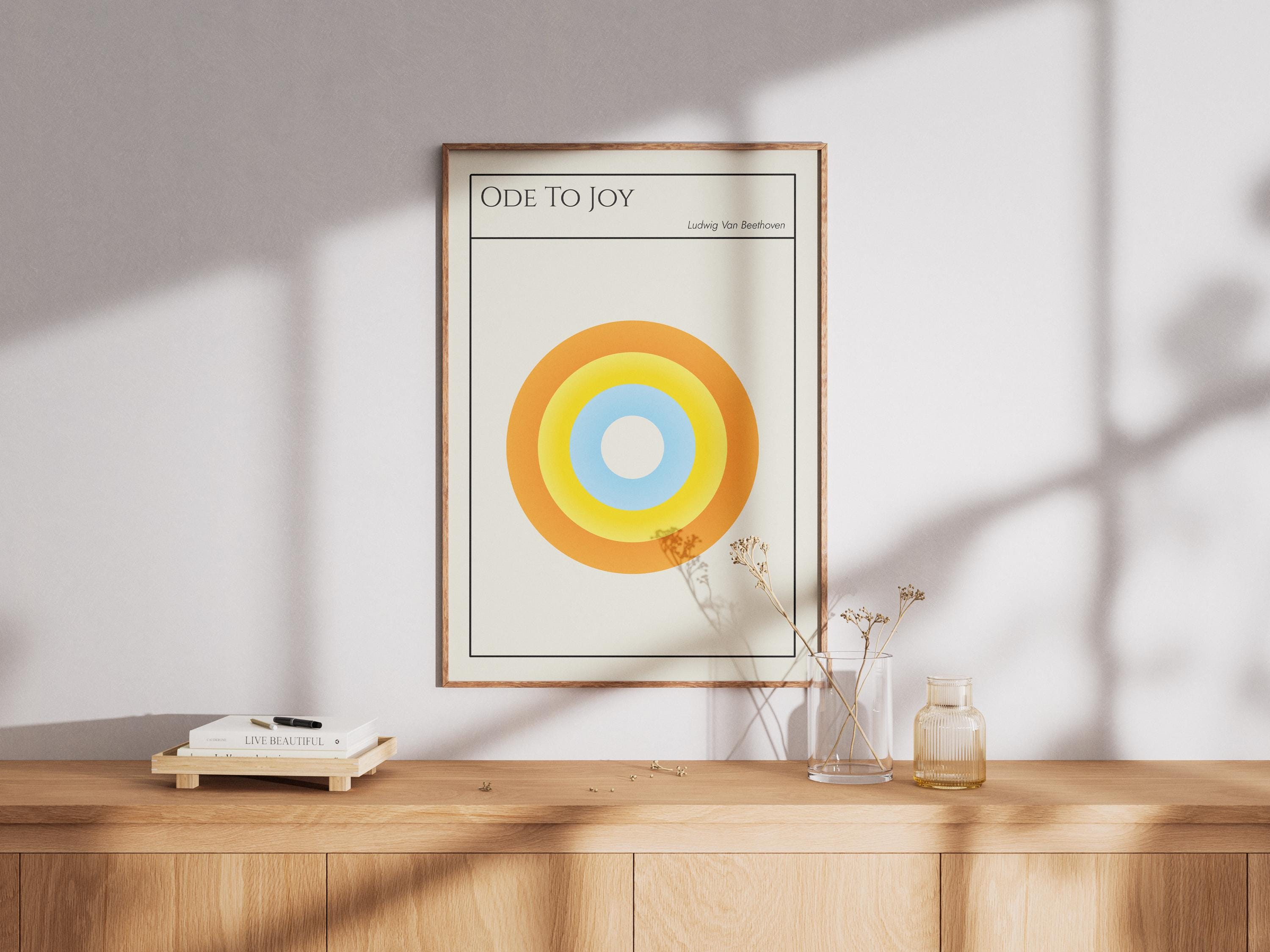 アート・デザイン・音楽 AN ODE TO JOY MORE POSTERS AND PRINTS Ode to Joy Premium Poster or Canvas. Ludwig Van Beethoven