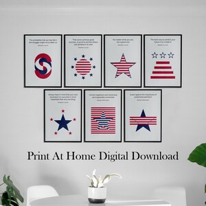 7x Abraham Lincoln \ George Washington Quote Posters. US President Quote. High Quality PNG PDF Collection. Print at Home Digital Download