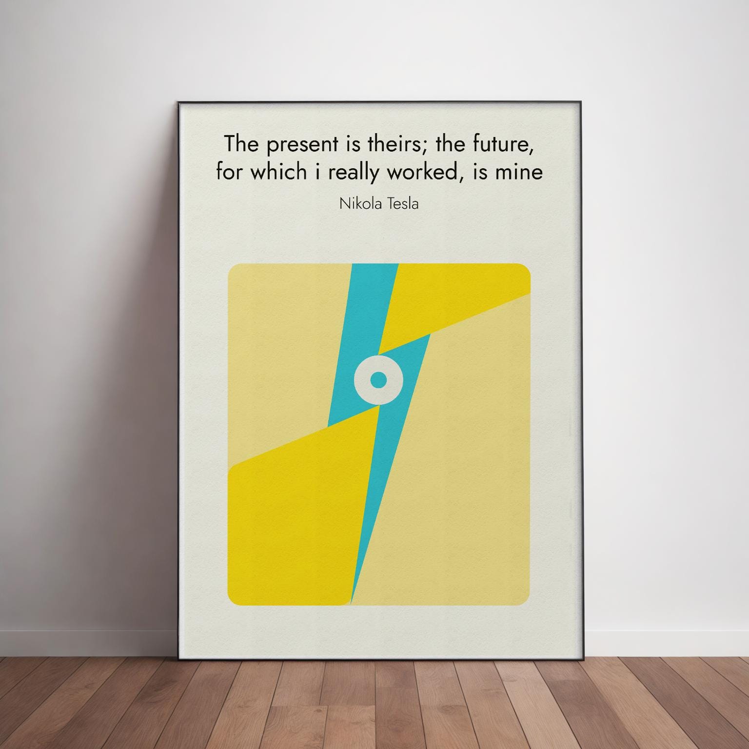 Nikola Tesla Quote Poster: Physics Art Print - Etsy