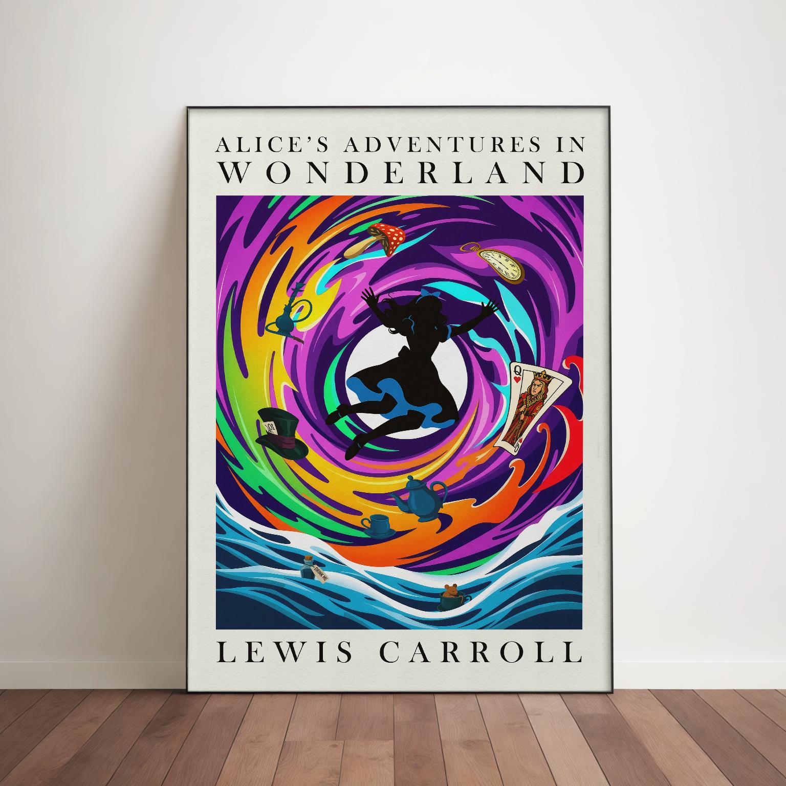 Alice in Wonderland Poster, Lewis Carroll Matte Print - Etsy