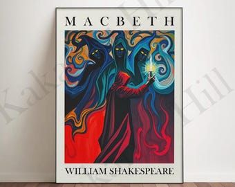 Macbeth Poster: William Shakespeare, Matisse Inspired Design