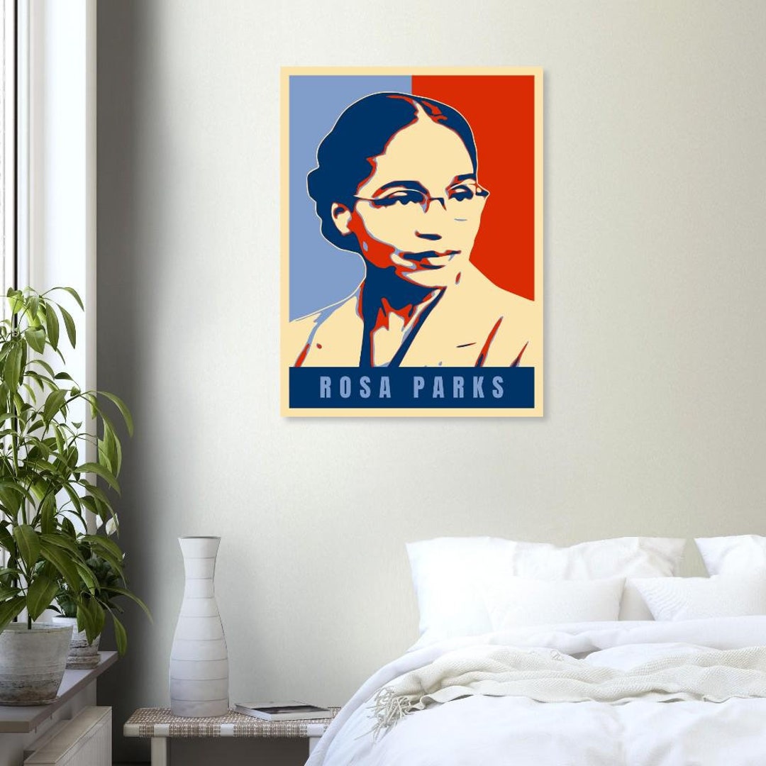 Rosa Parks Poster. Black History Wall Art Print. Hope Rosa Parks Semi ...