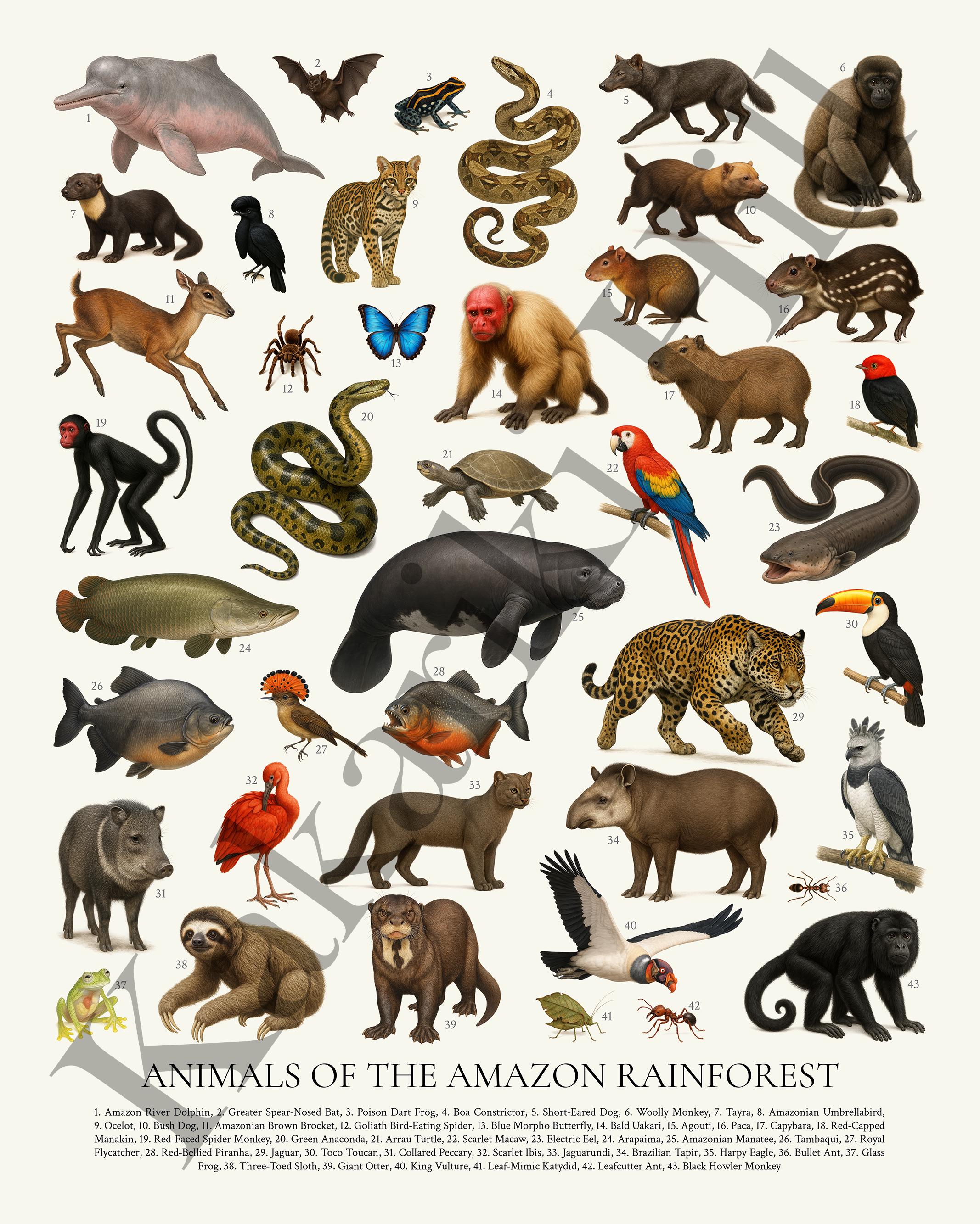 Tropical Rainforest Animals Names Wallpapers Gallery