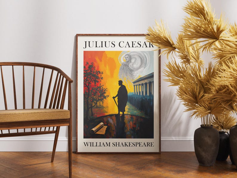 Julius Caesar Poster: William Shakespeare Classic Literature Matte ...