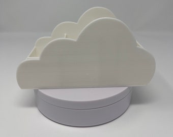 3D Printed Cute Cloud Design Desk Organizer Office Decor
