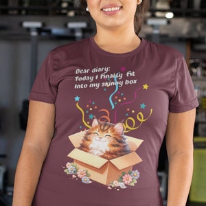 Mostra i tuoi notevoli progressi nella perdita di peso con questo simpatico design a forma di gatto che si adatta alla sua scatola preferita! Un regalo fantastico per la festa della mamma e del papà!