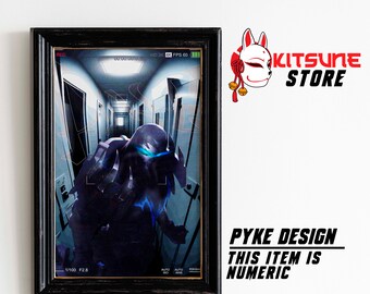 Pyke frame/ Tshirt Design - League of Legends charachter