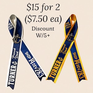 NAVY PIR Ribbon  (min 2)/ Bootcamp Graduation / Pass In Review/ Keepsake