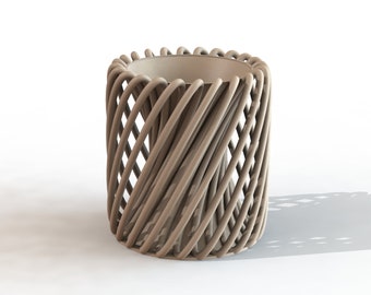 Spiral Styled Vase | Vase STL File for 3D Printing