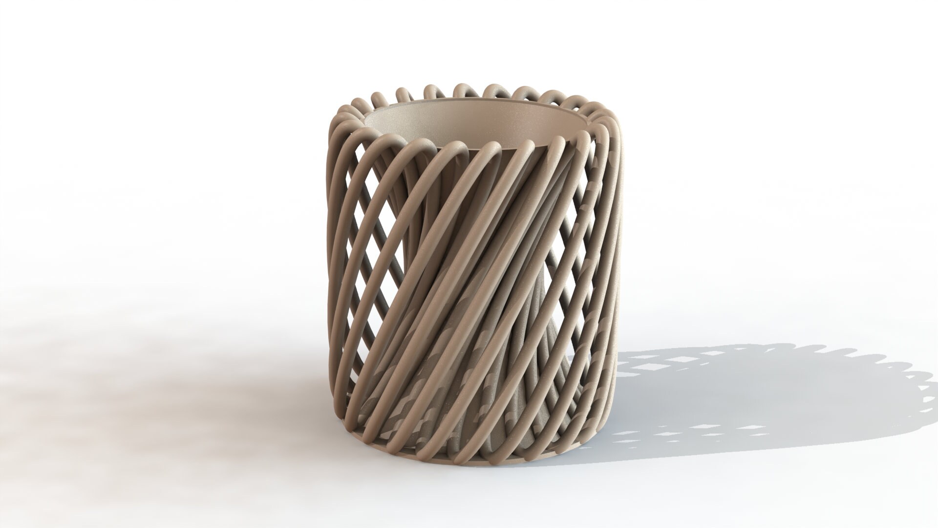 Spiral Styled Vase | Vase STL File for 3D Printing