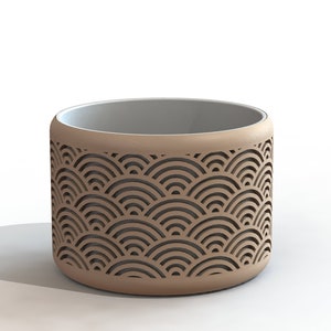 Traditional Wave Style Vase | Vase STL File for 3D Printing