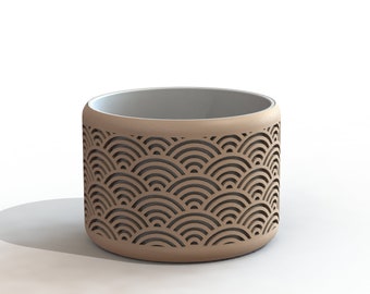 Traditional Wave Style Vase | Vase STL File for 3D Printing