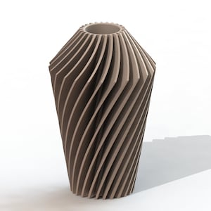 Modern Fin Styled Vase | Vase STL File for 3D Printing
