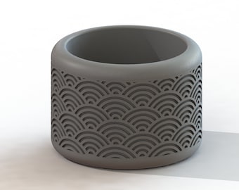 Traditional Wave Styled Vase | Vase STL File for 3D Printing